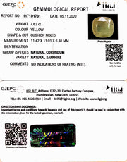 7.62/CT Natural Ceylonese Pukhraj with Govt Lab Certificate-6771